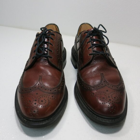 Dexter Pebble Grained Long Wingtip Dress Oxfords Footwear Men's Shoes Sz 9.5 E - Picture 5 of 8